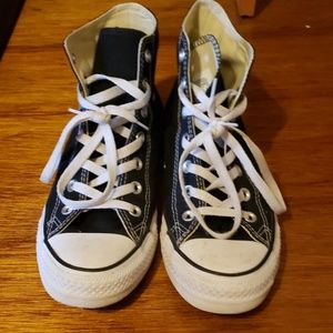 Black high top Converse